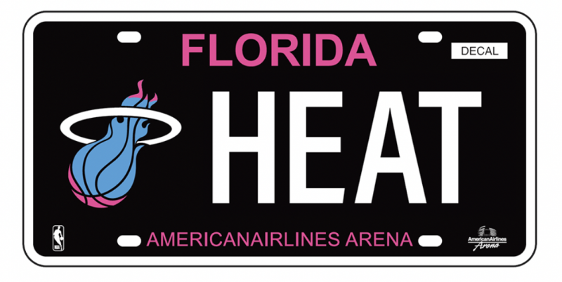 Miami Heat Specialty License Plate
